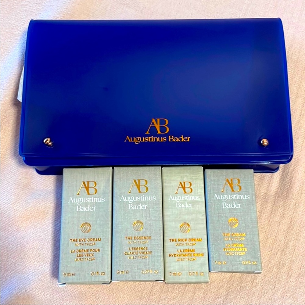 Augustinus Bader Travel Set Travel Pouch 4 pieces Rich Cream Eye Cream Essence